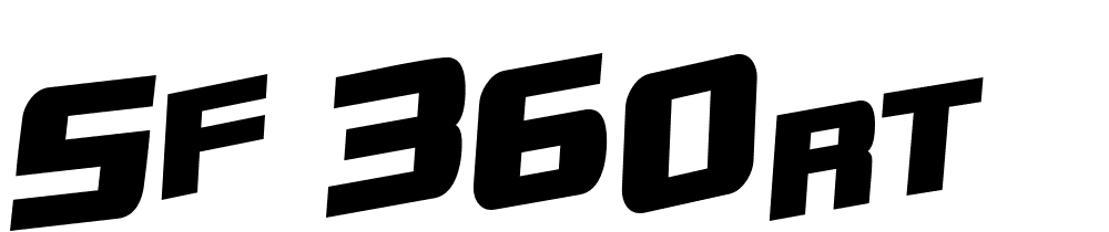 SF 360RT font family download free