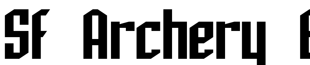 SF-Archery-Black font family download free