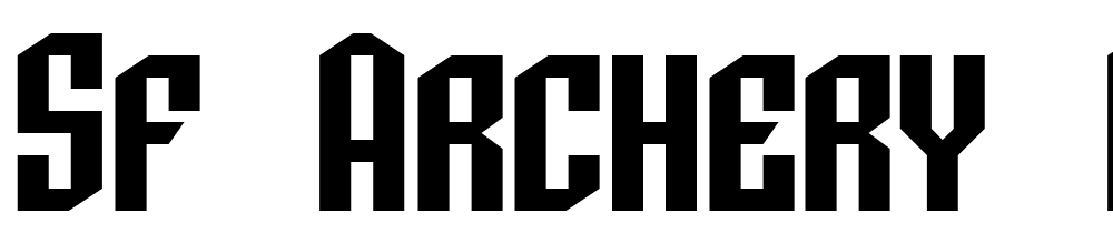 SF-Archery-Black-SC font family download free