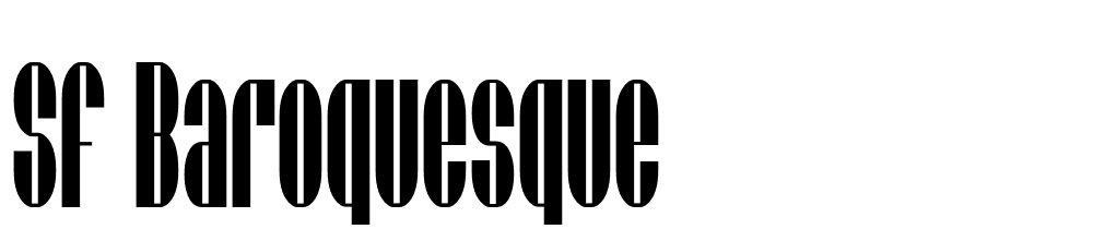 SF-Baroquesque font family download free