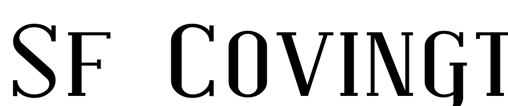 SF-Covington-SC-Exp font family download free