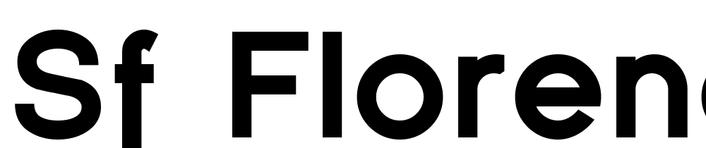 SF-Florencesans-Black font family download free