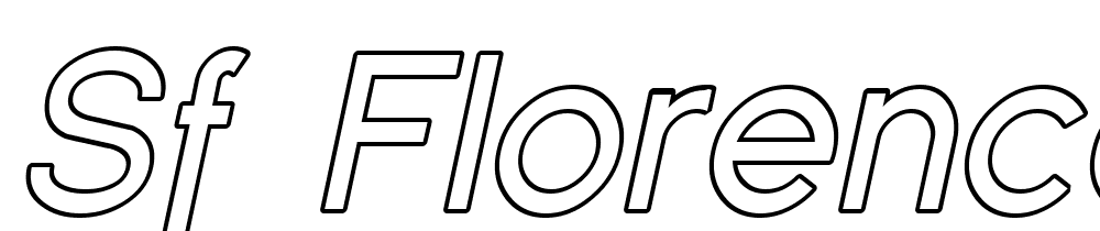 SF-Florencesans-Outline-Italic font family download free