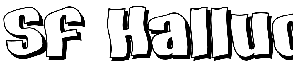 SF-Hallucination-Shadow font family download free