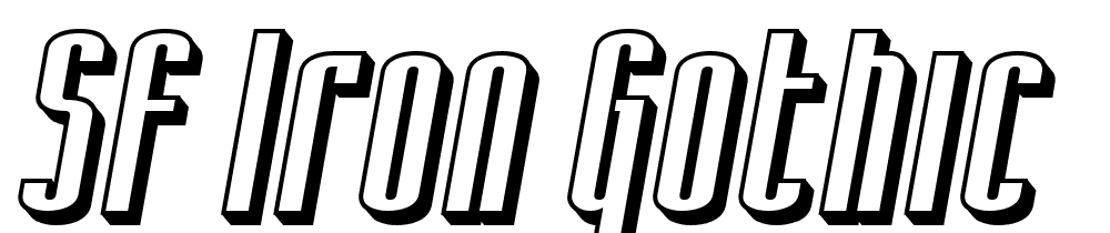 sf_iron_gothic font family download free