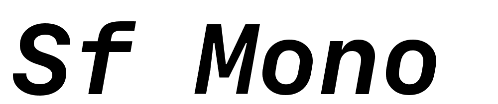 SF-Mono-Bold-Italic font family download free