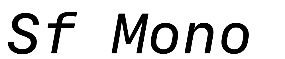 SF-Mono-Medium-Italic font family download free