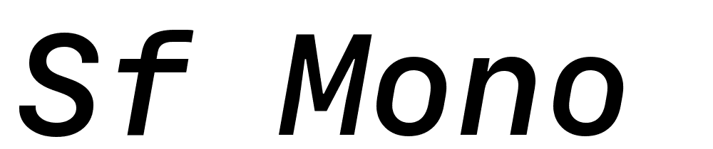 SF-Mono-Semibold-Italic font family download free
