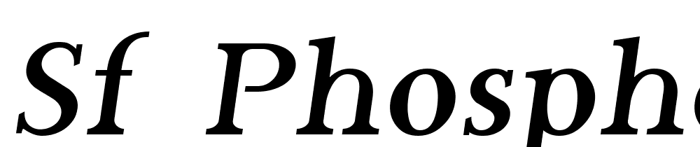 SF-Phosphorus-Bromide font family download free