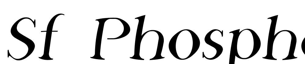 SF-Phosphorus-Fluoride font family download free