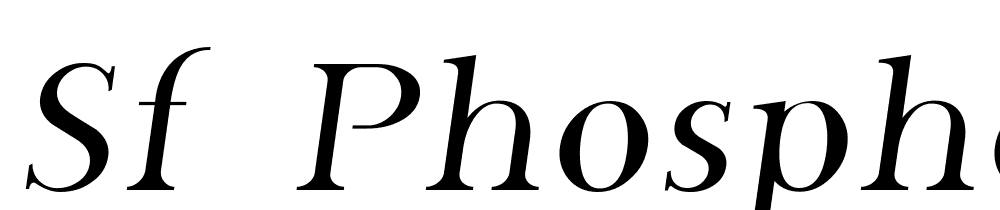 SF-Phosphorus font family download free