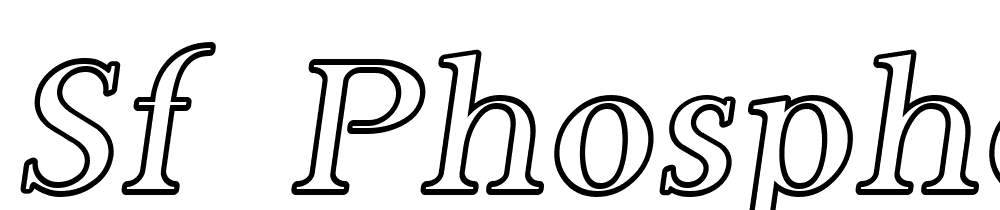 SF-Phosphorus-Iodide font family download free