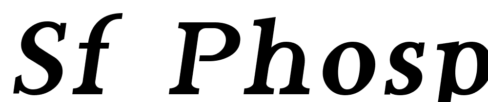 SF-Phosphorus-Tribromide font family download free