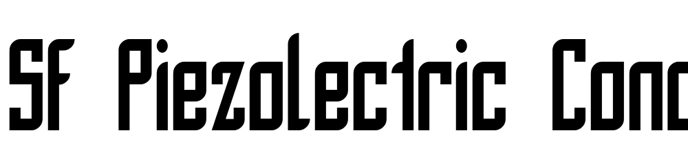 SF-Piezolectric-Condensed font family download free