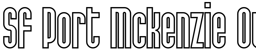 SF-Port-McKenzie-Outline font family download free