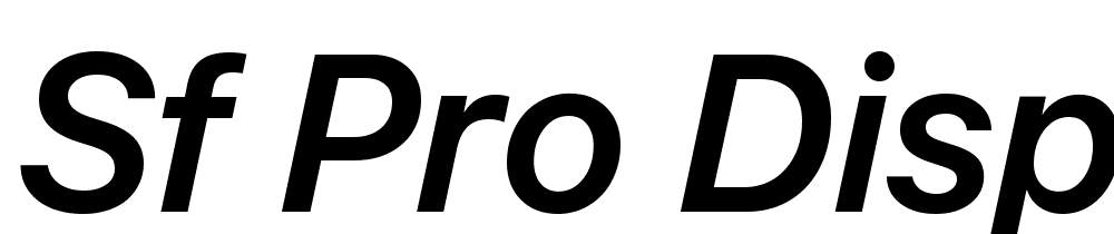 SF-Pro-Display-Semibold-Italic font family download free
