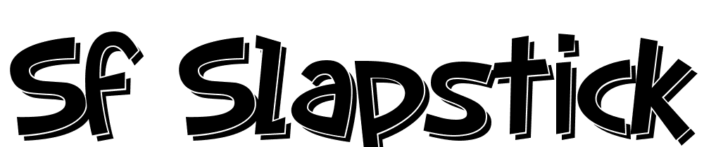 SF-Slapstick-Comic-Shaded font family download free