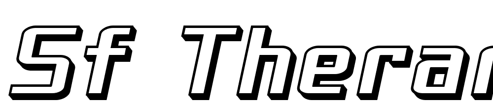 SF-Theramin-Gothic-Shaded-Oblique font family download free