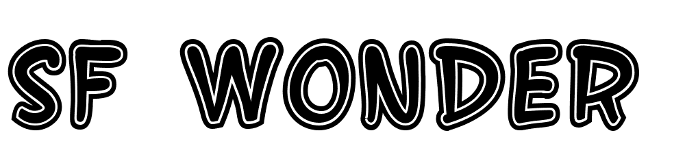 SF-Wonder-Comic-Inline font family download free