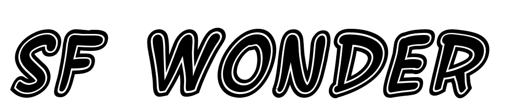 SF-Wonder-Comic-Inline-Italic font family download free