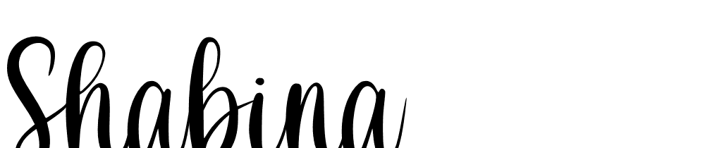 Shabina font family download free