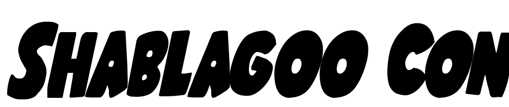 Shablagoo-Condensed-Italic font family download free