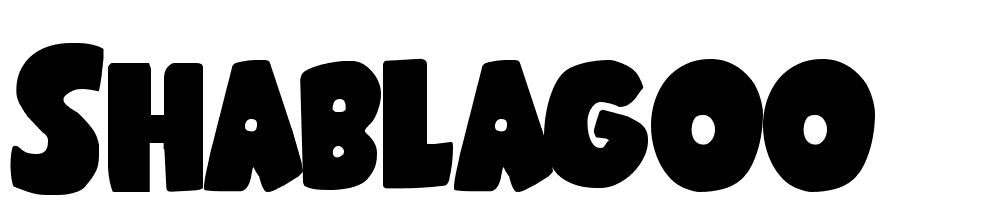 Shablagoo font family download free