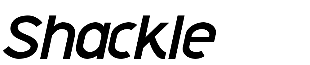 Shackle font family download free