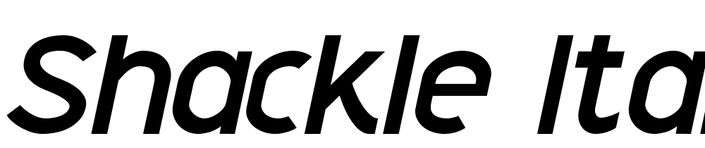 Shackle-Italic font family download free