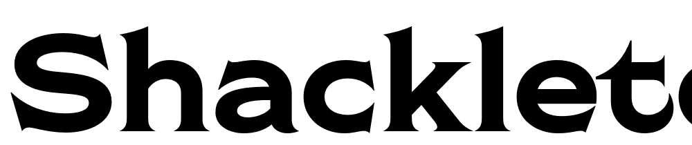 Shackleton-Wide font family download free