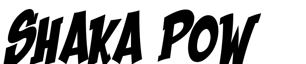 Shaka-Pow font family download free