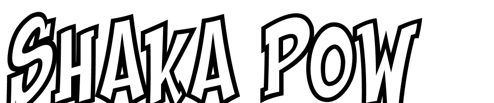 Shaka Pow font family download free