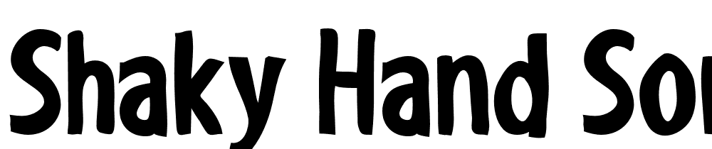 Shaky-Hand-Some-Comic-Bold font family download free