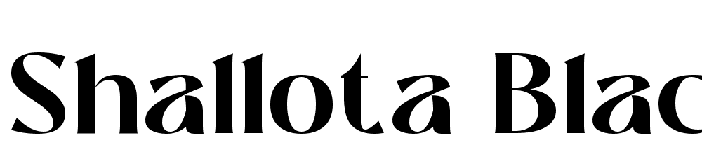 Shallota-Black font family download free