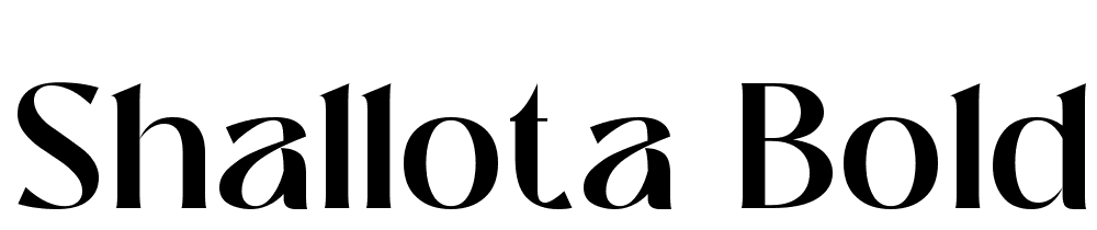 Shallota-Bold font family download free