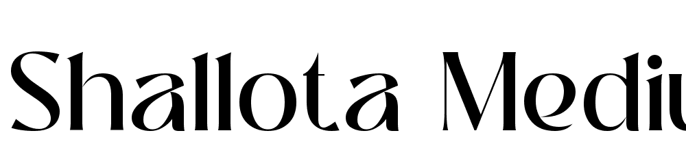 Shallota-Medium font family download free