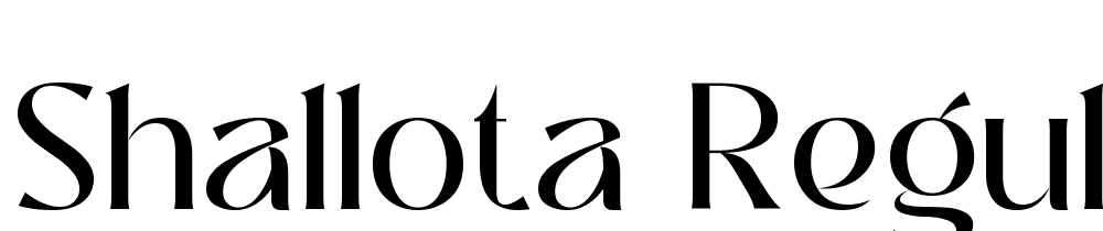 Shallota-Regular font family download free