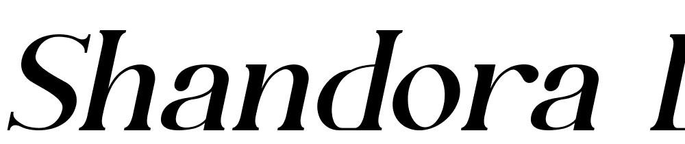 Shandora-DEMO-Italic font family download free