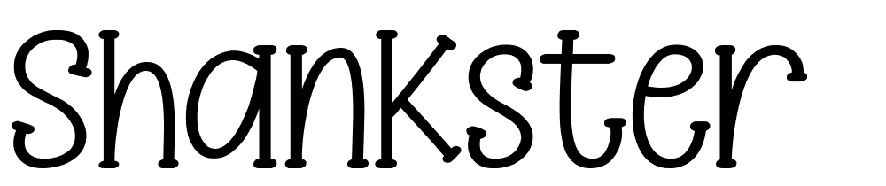 shankster font family download free