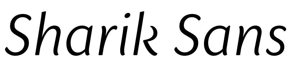 Sharik-Sans-Light-Italic font family download free