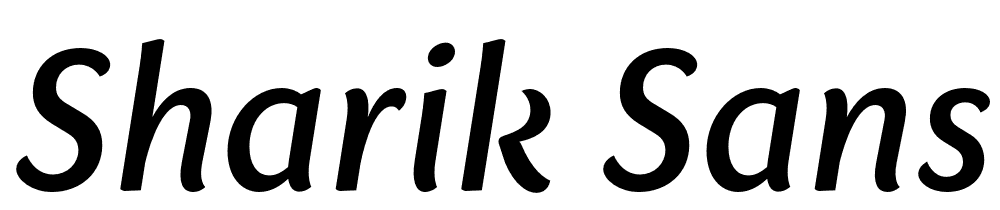 Sharik-Sans-Medium-Italic font family download free