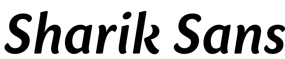 Sharik-Sans-SemiBold-Italic font family download free