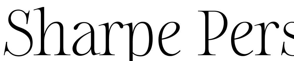 Sharpe-PERSONAL-Thin font family download free