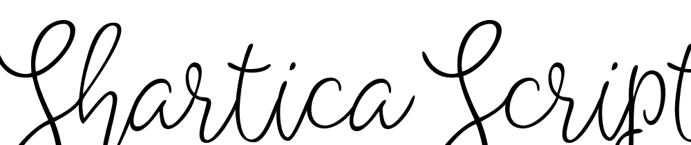 Shartica-Script font family download free