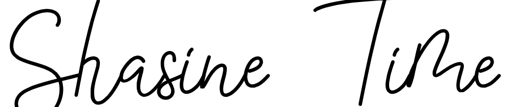 Shasine Time font family download free