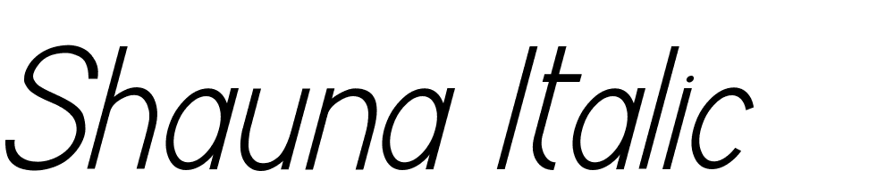 Shauna-Italic font family download free