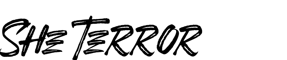 She Terror font family download free