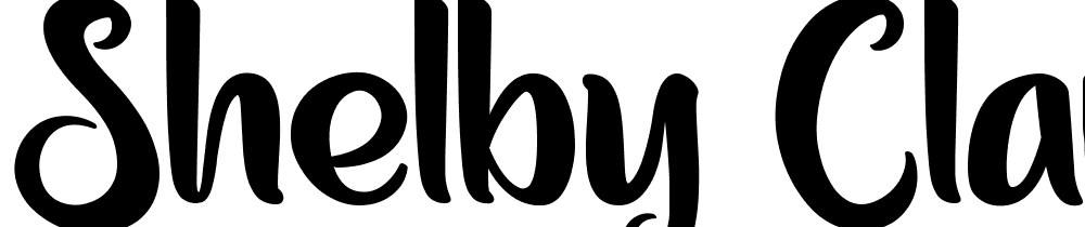 Shelby-Claire-Demo font family download free