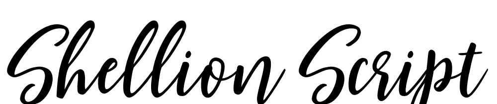 shellion-script font family download free