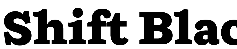 Shift-Black font family download free